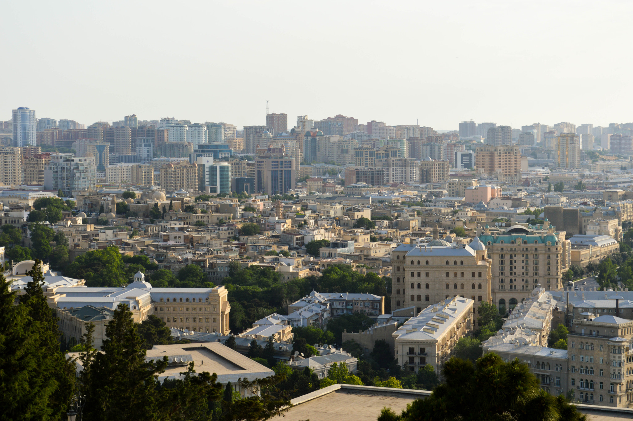 Baku skyline panorama - Pakistani workforce solutions for Azerbaijan construction and energy projects