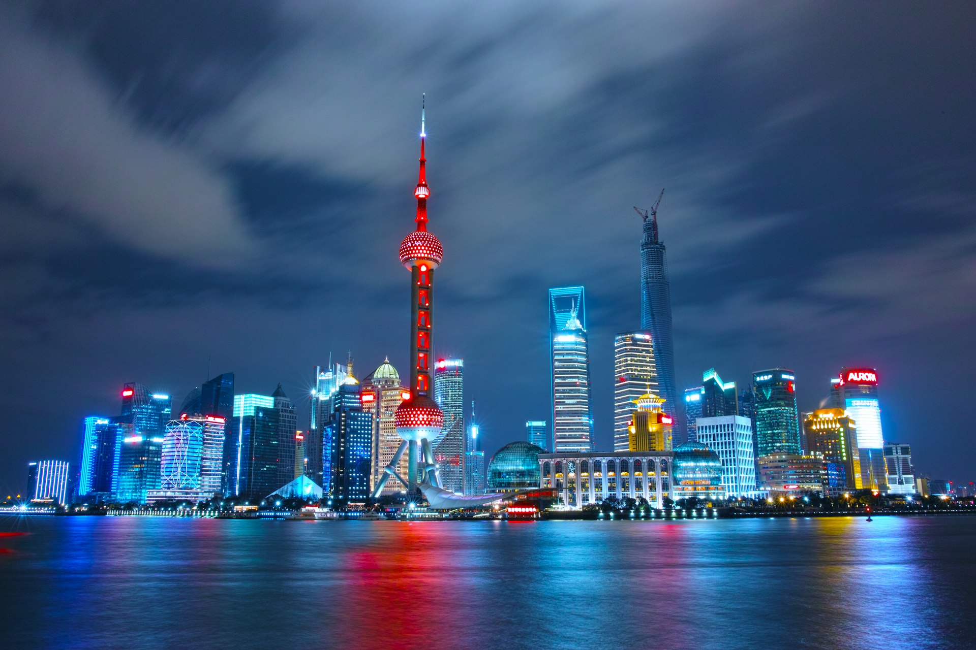 Shanghai Pudong skyline at night - Pakistani manpower services for Chinese EPC contractors
